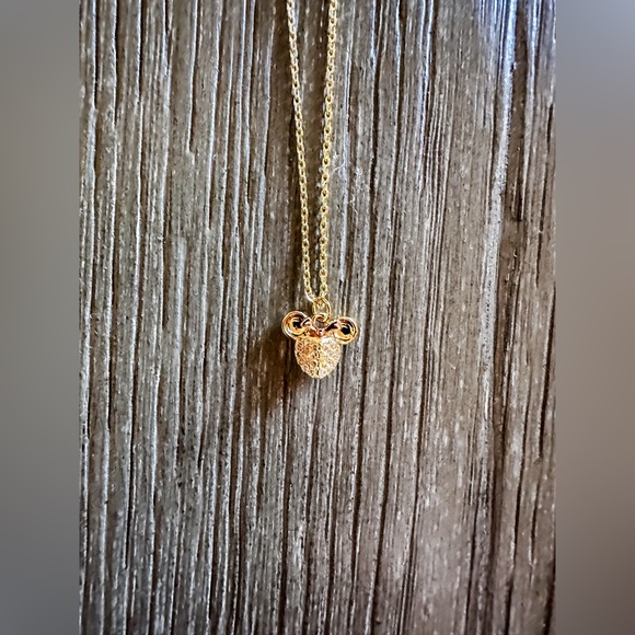 NWT Disney🐭 X Kate Spade ♠️ New York Minnie Mouse Pave Pendant - Picture 3 of 12